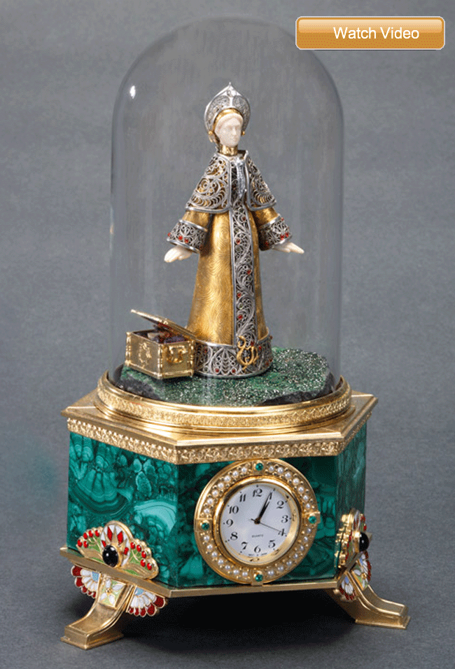 Table/Fireplace clock Ural Fairy Tale